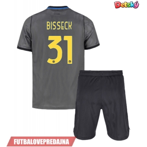 Lacne Dětský Futbalové dres Inter Milan Yann Bisseck #31 2026-27 Krátky Rukáv - Tretina (+ trenírky)